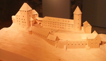 Die Burg Deutschlandsberg als Modell